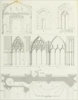 An illustration from The architectural antiquities of Great Britain, represented and illustrated in a series of views, elevations, plans, sections, and details, of various ancient English edifices : with historical and descriptive accounts of each (1807)
