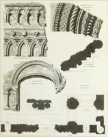 An illustration from The architectural antiquities of Great Britain, represented and illustrated in a series of views, elevations, plans, sections, and details, of various ancient English edifices : with historical and descriptive accounts of each (1807)