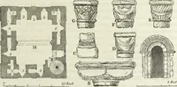 An illustration from The architectural antiquities of Great Britain, represented and illustrated in a series of views, elevations, plans, sections, and details, of various ancient English edifices : with historical and descriptive accounts of each (1807)