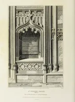 An illustration from The architectural antiquities of Great Britain, represented and illustrated in a series of views, elevations, plans, sections, and details, of various ancient English edifices : with historical and descriptive accounts of each (1807)