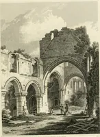 An illustration from The architectural antiquities of Great Britain : represented and illustrated in a series of views, elevations, plans, sections, and details, of various ancient English edifices : with historical and descriptive accounts of each (1807)