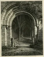An illustration from The architectural antiquities of Great Britain : represented and illustrated in a series of views, elevations, plans, sections, and details, of various ancient English edifices : with historical and descriptive accounts of each (1807)