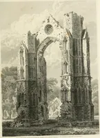 An illustration from The architectural antiquities of Great Britain : represented and illustrated in a series of views, elevations, plans, sections, and details, of various ancient English edifices : with historical and descriptive accounts of each (1807)