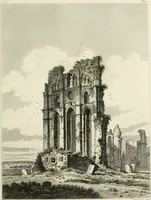 An illustration from The architectural antiquities of Great Britain : represented and illustrated in a series of views, elevations, plans, sections, and details, of various ancient English edifices : with historical and descriptive accounts of each (1807)