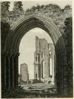 An illustration from The architectural antiquities of Great Britain : represented and illustrated in a series of views, elevations, plans, sections, and details, of various ancient English edifices : with historical and descriptive accounts of each (1807)