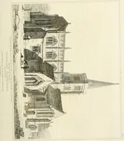 An illustration from The architectural antiquities of Great Britain : represented and illustrated in a series of views, elevations, plans, sections, and details, of various ancient English edifices : with historical and descriptive accounts of each (1807)