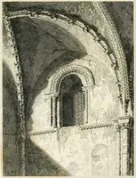 An illustration from The architectural antiquities of Great Britain : represented and illustrated in a series of views, elevations, plans, sections, and details, of various ancient English edifices : with historical and descriptive accounts of each (1807)