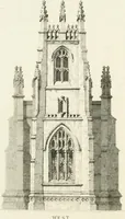 An illustration from The architectural antiquities of Great Britain : represented and illustrated in a series of views, elevations, plans, sections, and details, of various ancient English edifices : with historical and descriptive accounts of each (1807)