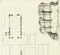 An illustration from The architectural antiquities of Great Britain : represented and illustrated in a series of views, elevations, plans, sections, and details, of various ancient English edifices : with historical and descriptive accounts of each (1807)