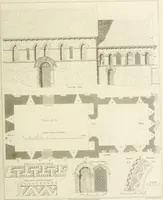 An illustration from The architectural antiquities of Great Britain : represented and illustrated in a series of views, elevations, plans, sections, and details, of various ancient English edifices : with historical and descriptive accounts of each (1807)