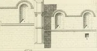 An illustration from The architectural antiquities of Great Britain : represented and illustrated in a series of views, elevations, plans, sections, and details, of various ancient English edifices : with historical and descriptive accounts of each (1807)