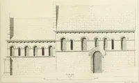 An illustration from The architectural antiquities of Great Britain : represented and illustrated in a series of views, elevations, plans, sections, and details, of various ancient English edifices : with historical and descriptive accounts of each (1807)