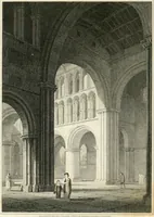 An illustration from The architectural antiquities of Great Britain : represented and illustrated in a series of views, elevations, plans, sections, and details, of various ancient English edifices : with historical and descriptive accounts of each (1807)