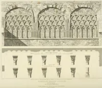 An illustration from The architectural antiquities of Great Britain : represented and illustrated in a series of views, elevations, plans, sections, and details, of various ancient English edifices : with historical and descriptive accounts of each (1807)