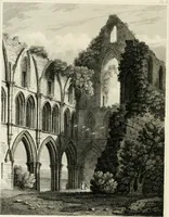 An illustration from The architectural antiquities of Great Britain : represented and illustrated in a series of views, elevations, plans, sections, and details, of various ancient English edifices : with historical and descriptive accounts of each (1807)