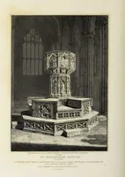 An illustration from The architectural antiquities of Great Britain, represented and illustrated in a series of views, elevations, plans, sections, and details, of various ancient English edifices : with historical and descriptive accounts of each (1807)