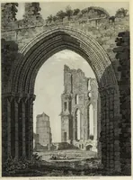 An illustration from The architectural antiquities of Great Britain, represented and illustrated in a series of views, elevations, plans, sections, and details, of various ancient English edifices : with historical and descriptive accounts of each (1807)