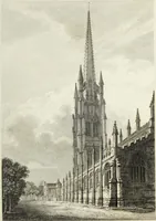 An illustration from The architectural antiquities of Great Britain, represented and illustrated in a series of views, elevations, plans, sections, and details, of various ancient English edifices : with historical and descriptive accounts of each (1807)