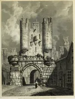 An illustration from The architectural antiquities of Great Britain, represented and illustrated in a series of views, elevations, plans, sections, and details, of various ancient English edifices : with historical and descriptive accounts of each (1807)