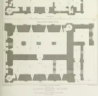An illustration from The architectural antiquities of Great Britain, represented and illustrated in a series of views, elevations, plans, sections, and details, of various ancient English edifices : with historical and descriptive accounts of each (1807)