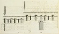 An illustration from The architectural antiquities of Great Britain, represented and illustrated in a series of views, elevations, plans, sections, and details, of various ancient English edifices : with historical and descriptive accounts of each (1807)