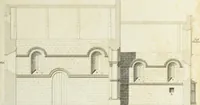 An illustration from The architectural antiquities of Great Britain, represented and illustrated in a series of views, elevations, plans, sections, and details, of various ancient English edifices : with historical and descriptive accounts of each (1807)
