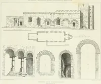 An illustration from The architectural antiquities of Great Britain : represented and illustrated in a series of views, elevations, plans, sections, and details, of various ancient English edifices : with historical and descriptive accounts of each (1807)