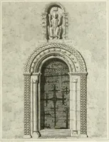 An illustration from The architectural antiquities of Great Britain : represented and illustrated in a series of views, elevations, plans, sections, and details, of various ancient English edifices : with historical and descriptive accounts of each (1807)