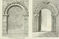 An illustration from The architectural antiquities of Great Britain : represented and illustrated in a series of views, elevations, plans, sections, and details, of various ancient English edifices : with historical and descriptive accounts of each (1807)
