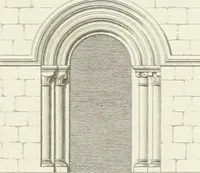 An illustration from The architectural antiquities of Great Britain : represented and illustrated in a series of views, elevations, plans, sections, and details, of various ancient English edifices : with historical and descriptive accounts of each (1807)