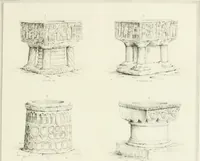 An illustration from The architectural antiquities of Great Britain : represented and illustrated in a series of views, elevations, plans, sections, and details, of various ancient English edifices : with historical and descriptive accounts of each (1807)