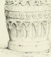 An illustration from The architectural antiquities of Great Britain : represented and illustrated in a series of views, elevations, plans, sections, and details, of various ancient English edifices : with historical and descriptive accounts of each (1807)