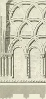 An illustration from The architectural antiquities of Great Britain : represented and illustrated in a series of views, elevations, plans, sections, and details, of various ancient English edifices : with historical and descriptive accounts of each (1807)