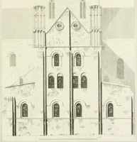 An illustration from The architectural antiquities of Great Britain : represented and illustrated in a series of views, elevations, plans, sections, and details, of various ancient English edifices : with historical and descriptive accounts of each (1807)