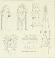An illustration from The architectural antiquities of Great Britain : represented and illustrated in a series of views, elevations, plans, sections, and details, of various ancient English edifices : with historical and descriptive accounts of each (1807)