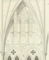 An illustration from The architectural antiquities of Great Britain : represented and illustrated in a series of views, elevations, plans, sections, and details, of various ancient English edifices : with historical and descriptive accounts of each (1807)