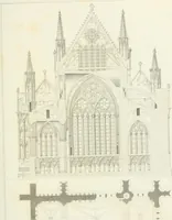 An illustration from The architectural antiquities of Great Britain : represented and illustrated in a series of views, elevations, plans, sections, and details, of various ancient English edifices : with historical and descriptive accounts of each (1807)