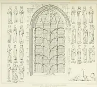 An illustration from The architectural antiquities of Great Britain : represented and illustrated in a series of views, elevations, plans, sections, and details, of various ancient English edifices : with historical and descriptive accounts of each (1807)