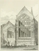 An illustration from The architectural antiquities of Great Britain : represented and illustrated in a series of views, elevations, plans, sections, and details, of various ancient English edifices : with historical and descriptive accounts of each (1807)