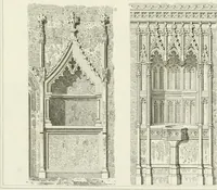 An illustration from The architectural antiquities of Great Britain : represented and illustrated in a series of views, elevations, plans, sections, and details, of various ancient English edifices : with historical and descriptive accounts of each (1807)