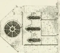 An illustration from The architectural antiquities of Great Britain : represented and illustrated in a series of views, elevations, plans, sections, and details, of various ancient English edifices : with historical and descriptive accounts of each (1807)