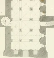 An illustration from The architectural antiquities of Great Britain : represented and illustrated in a series of views, elevations, plans, sections, and details, of various ancient English edifices : with historical and descriptive accounts of each (1807)