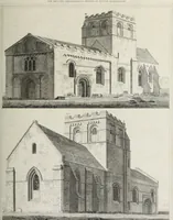 An illustration from The architectural antiquities of Great Britain, represented and illustrated in a series of views, elevations, plans, sections, and details, of various ancient English edifices : with historical and descriptive accounts of each (1807)