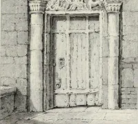 An illustration from The architectural antiquities of Great Britain, represented and illustrated in a series of views, elevations, plans, sections, and details, of various ancient English edifices : with historical and descriptive accounts of each (1807)