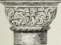 An illustration from The architectural antiquities of Great Britain, represented and illustrated in a series of views, elevations, plans, sections, and details, of various ancient English edifices : with historical and descriptive accounts of each (1807)