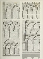 An illustration from The architectural antiquities of Great Britain, represented and illustrated in a series of views, elevations, plans, sections, and details, of various ancient English edifices : with historical and descriptive accounts of each (1807)
