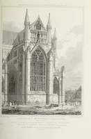 An illustration from The architectural antiquities of Great Britain, represented and illustrated in a series of views, elevations, plans, sections, and details, of various ancient English edifices : with historical and descriptive accounts of each (1807)