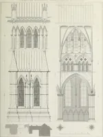 An illustration from The architectural antiquities of Great Britain, represented and illustrated in a series of views, elevations, plans, sections, and details, of various ancient English edifices : with historical and descriptive accounts of each (1807)