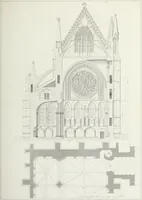An illustration from The architectural antiquities of Great Britain, represented and illustrated in a series of views, elevations, plans, sections, and details, of various ancient English edifices : with historical and descriptive accounts of each (1807)