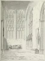 Picture 95 of 120 from The architectural antiquities of Great Britain, represented and illustrated in a series of views, elevations, plans, sections, and details, of various ancient English edifices : with historical and descriptive accounts of each (1807), leaf 506